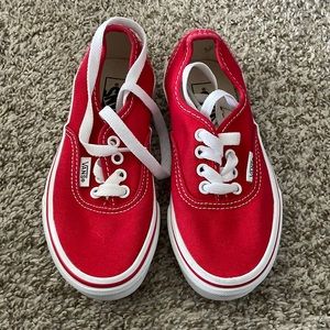 Kids size 12 Red Vans